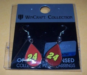 JEFF GORDON #24 WINCRAFT EARRINGS BRAND NEW !!!! - Picture 1 of 1