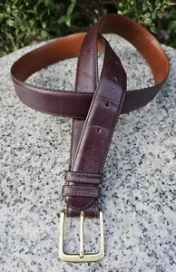 COACH 5800 Burgundy Burnished Cowhide Leather Belt Size : 36-- MADE IN USA - Picture 1 of 17