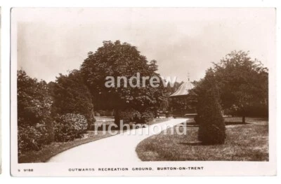 Burton On Trent Postcard Outwards Recreation Ground 1918 Real Photograph - Image 1 of 2