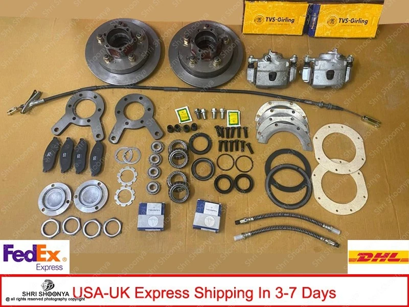 JEEP & WILLYS COMPLETE FRONT DISC BRAKE CONVERSION KIT-New Free Express shipping - Image 1 of 4