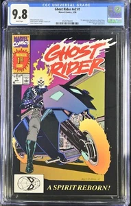 🔥GHOST RIDER V2 #1 CGC 9.8 1990 1ST DANNY KETCH COPPER KEY MARVEL COMICS MCU🔥 - Picture 1 of 3