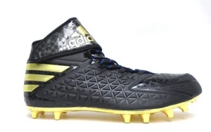 Adidas SM Freak High Black and Gold Football Cleats - Size 16 - Picture 1 of 2