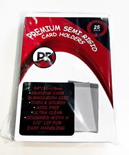 Pokeeblokes 100 Semi Rigid Card Holder Card Sleeve - Pokemon PSA Grading Yugioh