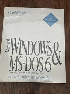 Microsoft Windows MS-DOS 6 User Guide Computer SEALED Cert of Authenticity 0524 - Picture 1 of 2