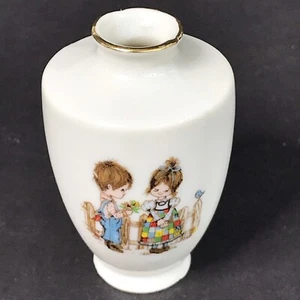 VTG 1976 Petticoats & Pantaloons Mini Vase Enesco Japan Roth Greeting Cards - Picture 1 of 5