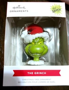 HALLMARK CÓMO EL GRINCH ROBÓ LA NAVIDAD ~2024 SOMBRERO DE SANTA ADORNO DE NAVIDAD ~ NUEVO - Imagen 1 de 1