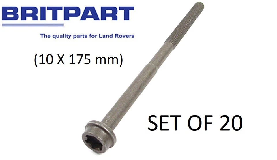Juego de 20 pernos de culata para JAGUAR/Land Rover - BRITPART Foto 1 de 4