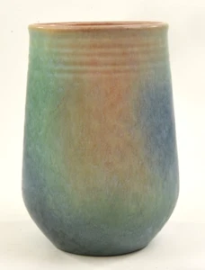Roseville Pottery Blue Earlam Vase, Shape 520-8" - Picture 1 of 7