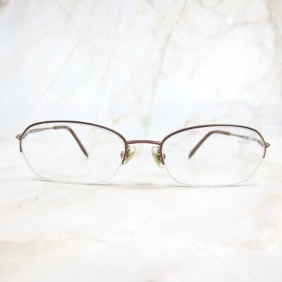 Laura Ashley Blythe Eyeglasses Frame Womens Brown Half Rim Rectangular 52-16-135 - Изображение 1 из 4