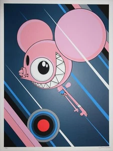 DALEK aka James Marshall 'PInk Space Monkey' 2012 SIGNED Ltd. Edition Print NEW! - Picture 1 of 6