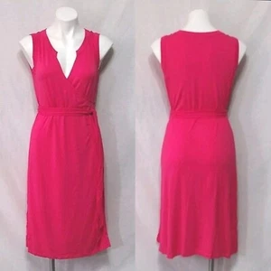 Merona Collection Crossover Faux Wrap Sleeveless Cotton Dress Small - Picture 1 of 10