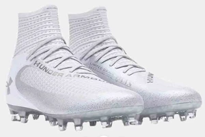 UNDER ARMOUR HIGHLIGHT 2 MC VVS FOOTBALL CLEATS WHITE 3027303-100 MEN 12 - Picture 1 of 6