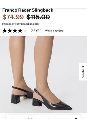 Franco Sarto Racer Slingback Nuevo Talla 5.5M 🇨🇳  Foto 1 de 4