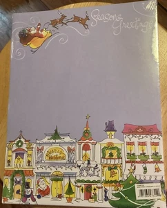 Carta intestata Babbo Natale Main Street Auguri Stagione Natale 100 nuova con scatola Geografica - Foto 1 di 3