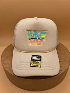NUEVO RETRO AÑOS 80 WWF CAMIONERO SOMBRERO MALLA WWE LUCHA CON CUERDA SNAPBACK - Imagen 1 de 5