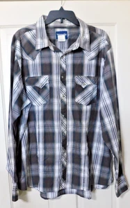 Wrangler Hemd Western Cowboy Rodeo Fashion kariert Perlen Druckknopf Gr. XXL dicke Nähte - Bild 1 von 8