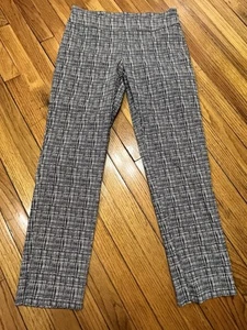 New Directions Navy Blue/White Pants Women's 12 Pull On Rayon Blend - Picture 1 of 8