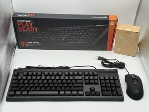 CyberPower Nohi 02 RGB USB Keyboard KB-161-104 & Elite M1131 Gaming Mouse Combo - Picture 1 of 14