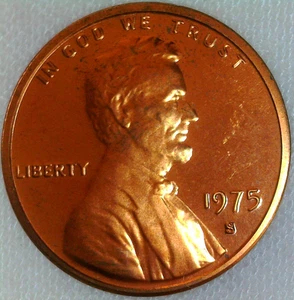 1975 S Proof Lincoln cent - Picture 1 of 2