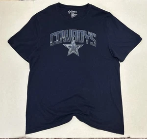 Dallas Cowboys Shirt Herren Blau Kurzarm Grafik Tee Rundhals NFL 2XL - Bild 1 von 6