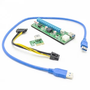 RISER CARD USB 3.0 ADATTATORE ESTERNO SCHEDA ESTERNA USB PER SCHEDE VIDEO MINER - Photo 1/2