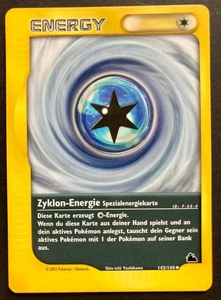 💥 Pokémon Skyridge * Zyklon-Energy # 143/144 Uncommon 💥 2003 De/ Excellent - Bild 1 von 2