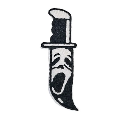 Killer's Knife Halloween Patch Embroidered Iron On Patches 3" x 1" IO8 - Image 1 of 2