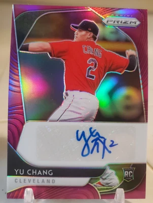 YU CHANG 2020 Panini Prizm AUTO Rookie Autograph Card #/50 Purple Refractor CPBL - Image 1 of 2