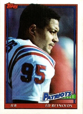 1991 Topps Ed Reynolds New England Patriots #611 - Image 1 of 2