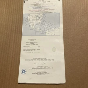 1975 NOAA CH-25 World Aeronautical Chart Maßstab 1:1.000.000 - Bild 1 von 4