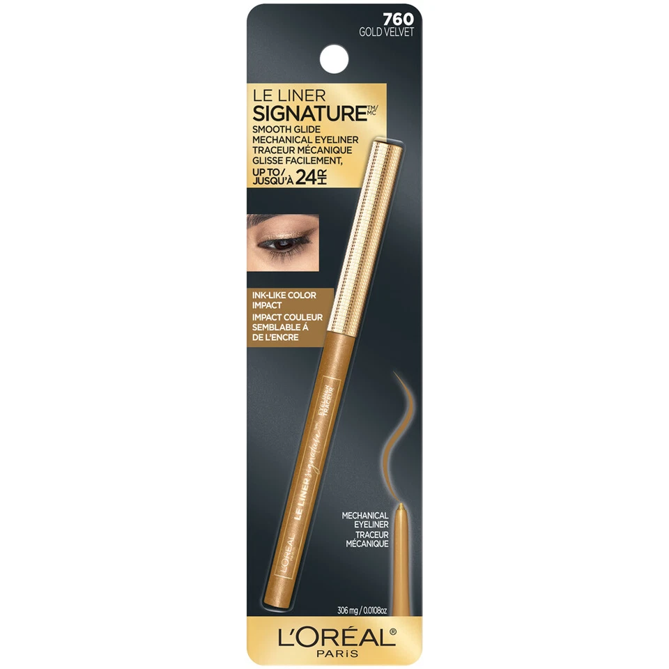 (2) Loreal Le Liner Signature Smooth Glide Mechanical Eyeliner, 760 Gold Velvet - Image 1 of 1