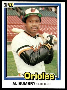 1981 Donruss 355 Al Bumbry   Baltimore Orioles  Baseball Card