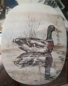ELAINE GUSTAFSON Oil Painting_Vintage 1979 (Duck W/Reflection) 10x12 - Picture 1 of 5