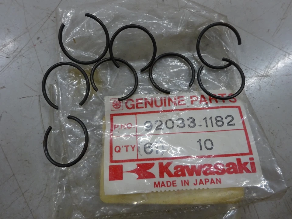 KAWASAKI NOS PIN DE PISTÓN CLIPS (8) KLR250 KSF250 ZN1100 LTD ZX11 GPZ1100 ZR1100 Foto 1 de 1