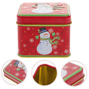  Xmas Cookies Can Christmas Candy Tin Kids Decor Dining Table