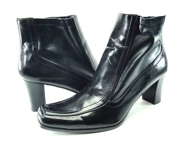 Botines Etienne Aigner Bowzer Cremallera Lateral Sexy Brillantes Elastizados Elegantes Negros 9.5M Foto 1 de 4
