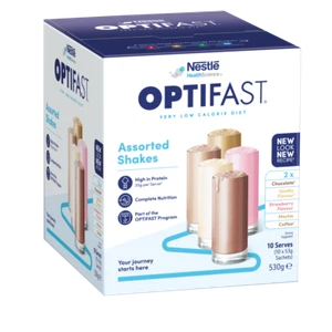Optifast VLCD Shake Assorted 10 x 53g (530g) Sachets Low Calorie Diet Shakes - Picture 1 of 1