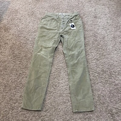 Pantalones de pana We The Free Pax tiro medio ajustados boyfriend talla 26 verde oliva nuevos con etiquetas Foto 1 de 4
