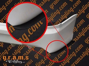 Universal Rear Bumper Extensions / Vortex Generators / Splitters / Steps v9 - Picture 1 of 13