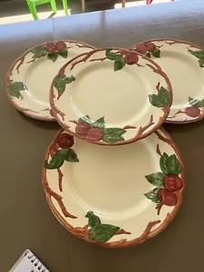 4 Vintage Franciscan Apple Dinner Plates 10 5/8" ("TV" marking) - Picture 1 of 3