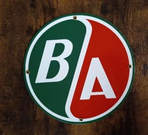 BA  Porcelain Sign Home Office Shop Den Garage Decor - Picture 1 of 1