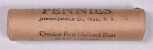 1952-S Lincoln Wheat Penny Cent - BU Roll - San Francisco Crocker Bank - Picture 1 of 3