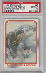 1980 Star Wars Empire Strikes Back Skywalker's Rescue Card #25 PSA 10 POP 19! - Picture 1 of 2