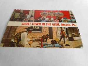 Cartolina d'epoca spedita Città Fantasma nel Glen Moosic PA cowboy ragazze danzanti - Foto 1 di 2