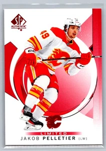 2024-25 SP Authentic #52 Jakob Pelletier Limited Red Calgary Flames - Picture 1 of 2