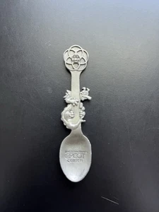 Vintage Disney 1982 EPCOT FIGUR DRACHE ZINN DEMITASSE SOUVENIR LÖFFELÖFFNUNG - Bild 1 von 4