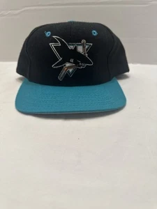 Vtg San Jose Sharks NHL We Cover the World Universal Hat Snapback Used Great - Picture 1 of 6