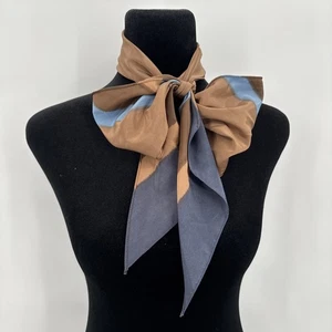 Uana Lot Of 2 geometric silk scarf Multi Colored Classic City Vintage - Picture 1 of 10