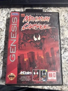 Spider-Man and Venom: Maximum Carnage (Sega Genesis, 1994) - Picture 1 of 3