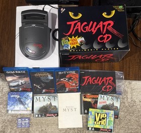 Atari Jaguar CD Console  CIB  Box Manual Games Star Wars TESTED AND WORKING READ
